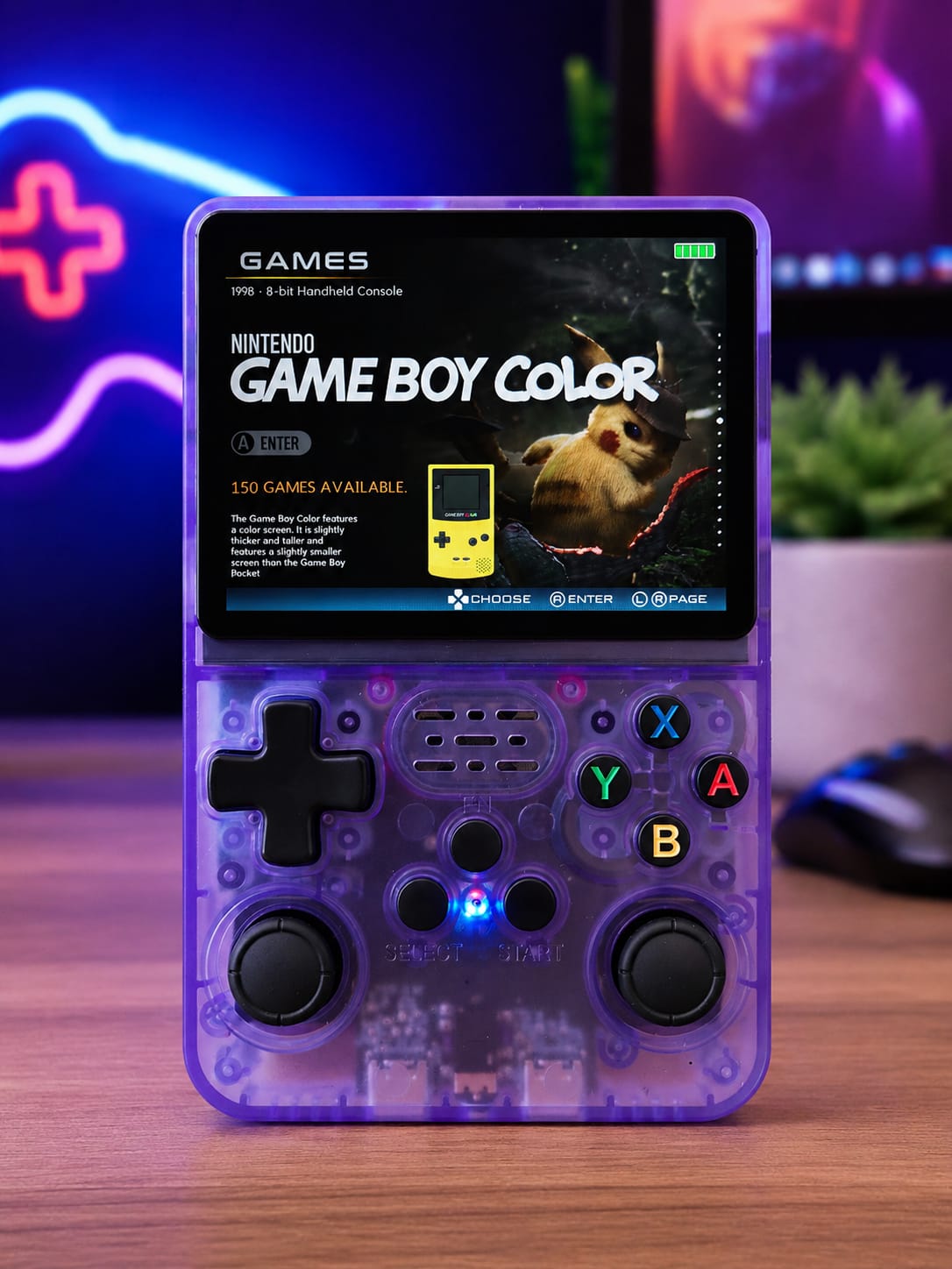 draagbare retro videogame console / gameboy