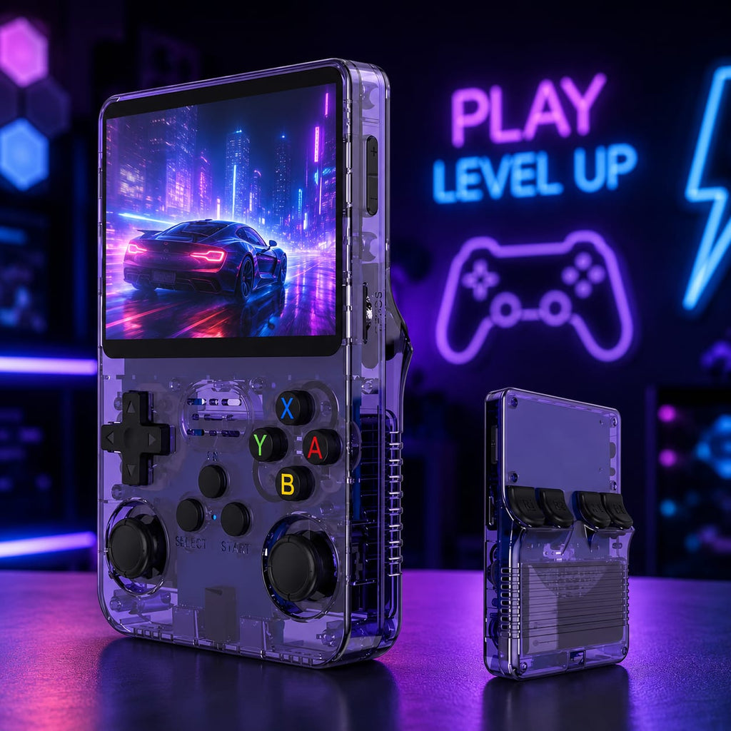 draagbare retro videogame console / gameboy